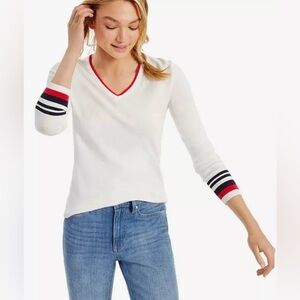 Tommy Hilfiger Long Sleeve V-Neck Sweater